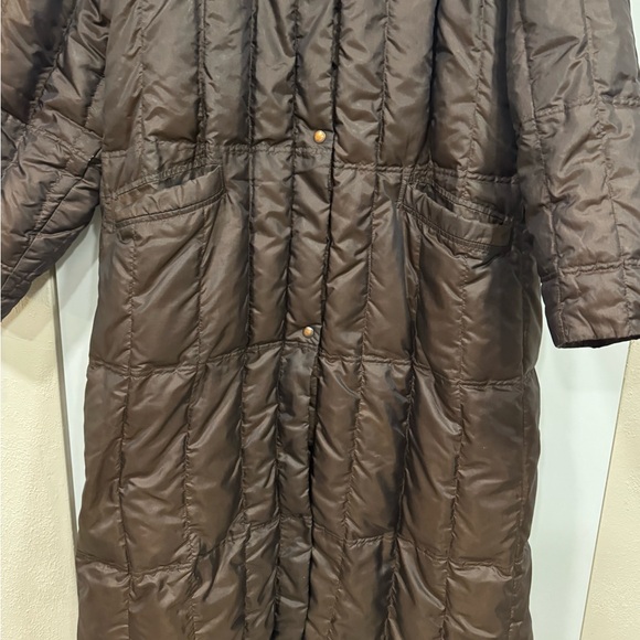 Versace Dark Brown Puffer Coat - Picture 3 of 14